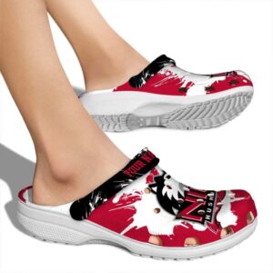personalized northern illinois huskies splatter pattern clog fashion forward