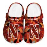 personalized northwestern wildcats autumn leaves clog best selling