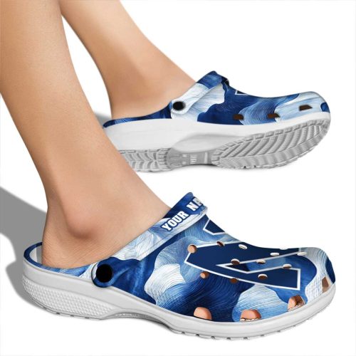 personalized northwestern wildcats ocean waves clog fashion forward