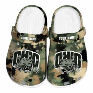 personalized ohio bobcats camouflage craze clog best selling