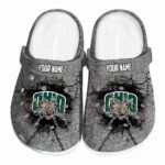 personalized ohio bobcats cracked ground texture clog best selling