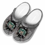 personalized ohio bobcats cracked ground texture clog best selling