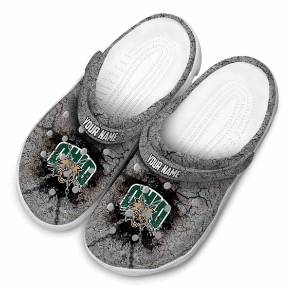 personalized ohio bobcats cracked ground texture clog latest model