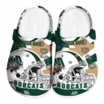 personalized ohio bobcats football helmet clog best selling