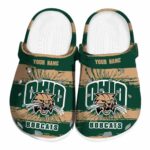 personalized ohio bobcats paint splatter graphics clog best selling