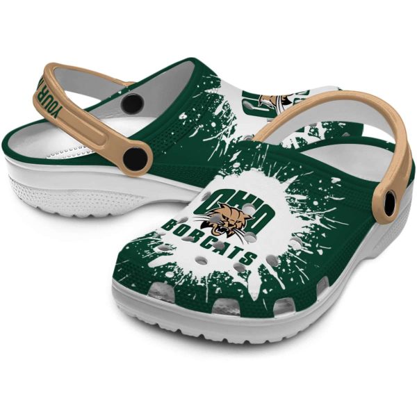 personalized ohio bobcats splash art clog high quality