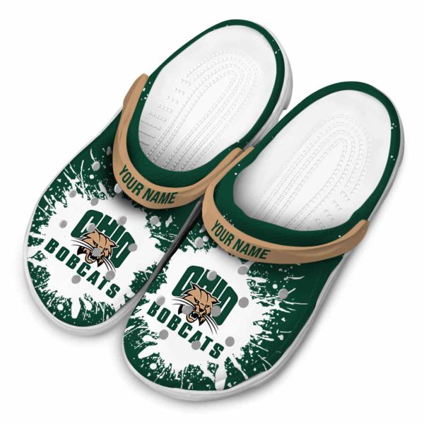 personalized ohio bobcats splash art clog latest model