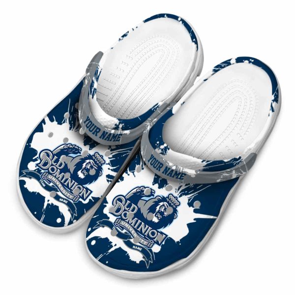 personalized old dominion monarchs splatter pattern clog latest model