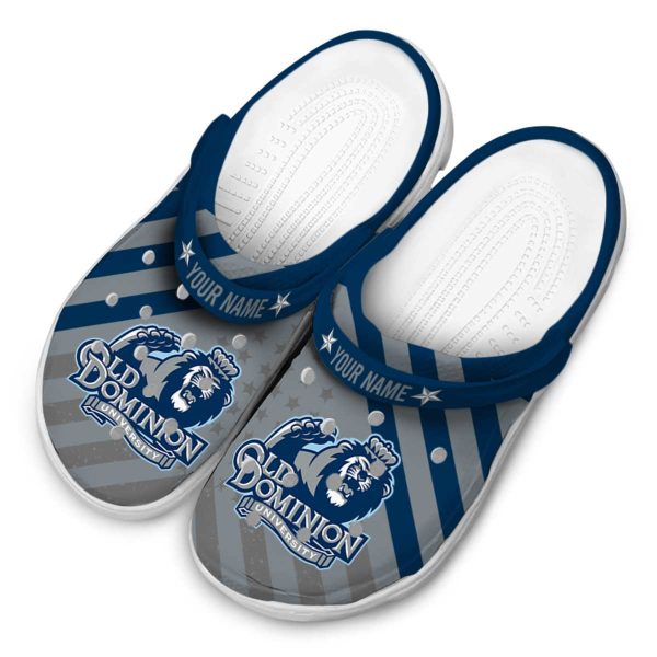 personalized old dominion monarchs star spangled graphic clog latest model