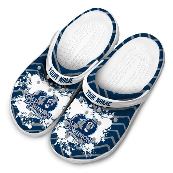 personalized old dominion monarchs zigzag paint burst clog latest model