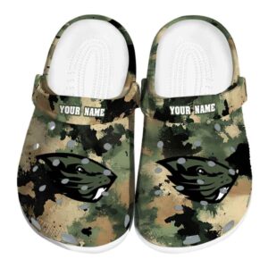 personalized oregon state beavers camouflage craze clog best selling