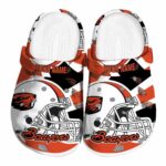 personalized oregon state beavers football helmet clog best selling