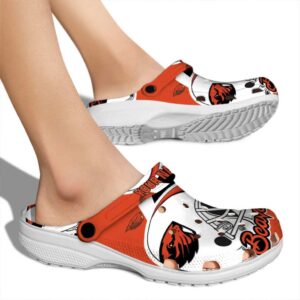 personalized oregon state beavers football helmet clog fashion forward