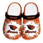 personalized oregon state beavers splash art clog best selling