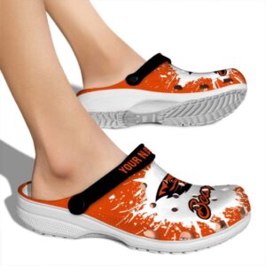 personalized oregon state beavers splash art clog fashion forward