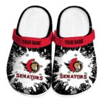 personalized ottawa senators splash art clog best selling