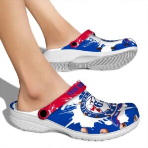 personalized philadelphia 76ers splatter pattern clog fashion forward