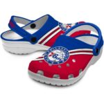 personalized philadelphia 76ers striped accents clog best selling