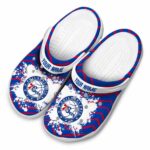 personalized philadelphia 76ers zigzag paint burst clog best selling