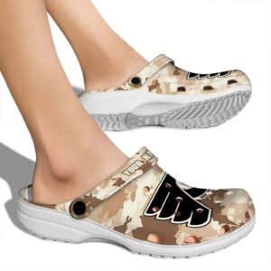 personalized philadelphia flyers desert camo clog fashion forward