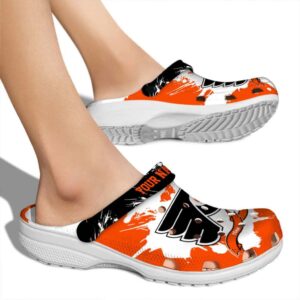 personalized philadelphia flyers splatter pattern clog fashion forward