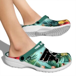 personalized philadelphia flyers tropical vibes clog fashion forward