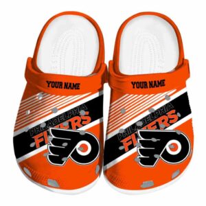 personalized philadelphia flyers vibrant dual tone clog best selling