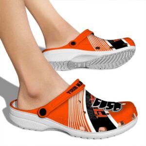personalized philadelphia flyers vibrant dual tone clog fashion forward