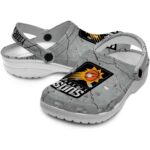 personalized phoenix suns cracked texture clog best selling