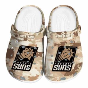 personalized phoenix suns desert camo clog best selling