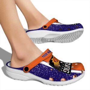 personalized phoenix suns vertical stripes clog fashion forward