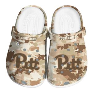 personalized pittsburgh panthers desert camo clog best selling