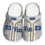 personalized pittsburgh panthers pinstripe pattern clog best selling