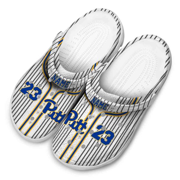 personalized pittsburgh panthers pinstripe pattern clog latest model