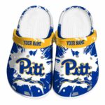 personalized pittsburgh panthers splatter pattern clog best selling