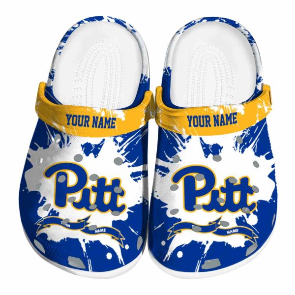 personalized pittsburgh panthers splatter pattern clog best selling