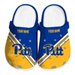 personalized pittsburgh panthers striped accents clog best selling