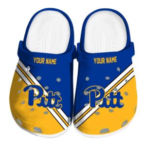 personalized pittsburgh panthers striped accents clog best selling