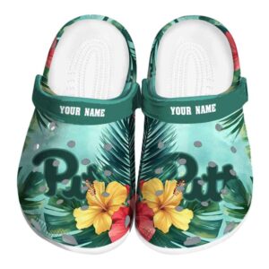 personalized pittsburgh panthers tropical vibes clog best selling