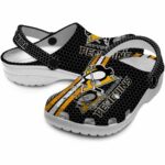 personalized pittsburgh penguins contrasting stripes clog best selling