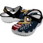 personalized pittsburgh penguins star spangled side pattern clog best selling