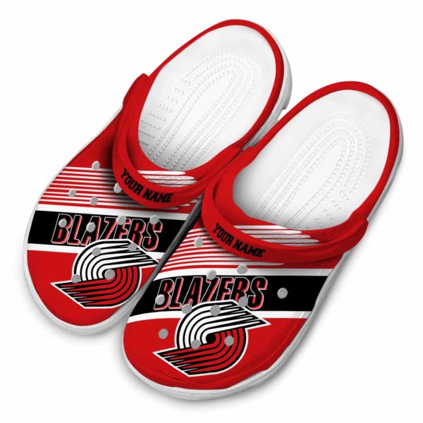 personalized portland trail blazers vibrant dual tone clog latest model