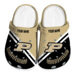 personalized purdue boilermakers baseball motif clog best selling