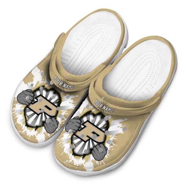 personalized purdue boilermakers gripping hand clog latest model