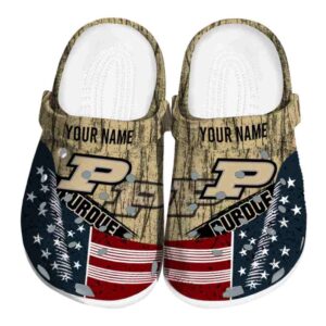 personalized purdue boilermakers star spangled side pattern clog best selling