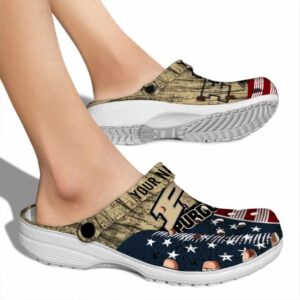 personalized purdue boilermakers star spangled side pattern clog fashion forward