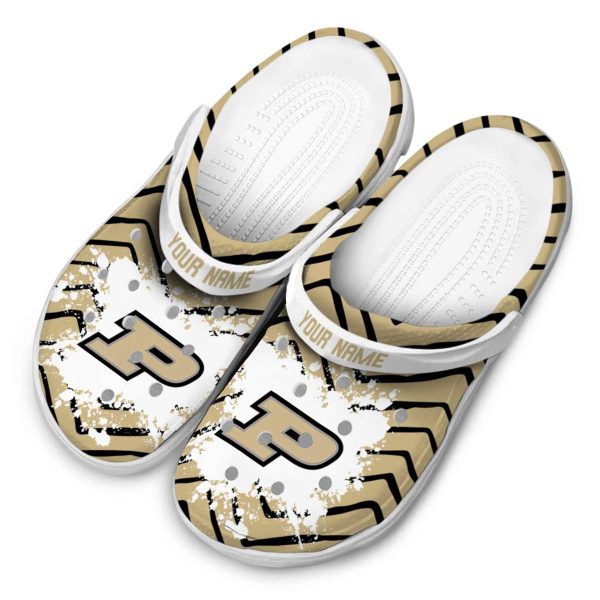 personalized purdue boilermakers zigzag paint burst clog latest model