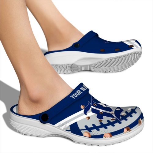 personalized rice owls football motif clog fashion forward