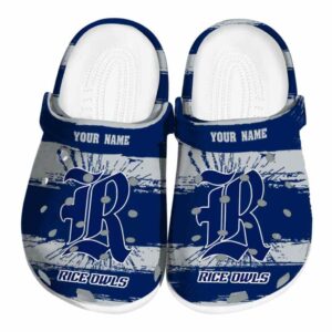 personalized rice owls paint splatter graphics clog best selling
