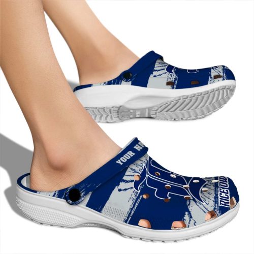 personalized rice owls paint splatter graphics clog fashion forward